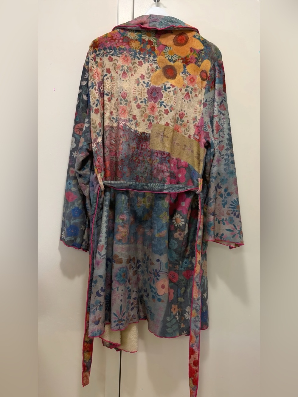 NATURAL LIFE COZY BLANKET ROBE- “Patchwork Love Print” - Picture 2 of 6